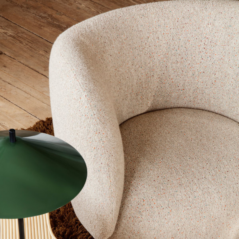 Ferm Living Rico Lounge Chair - Bouclé Off-White
