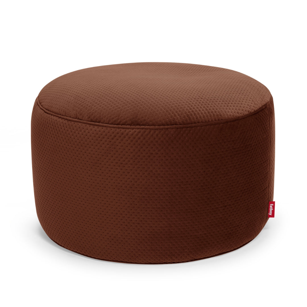 Point Large Recycled Royal Velvet Pouf