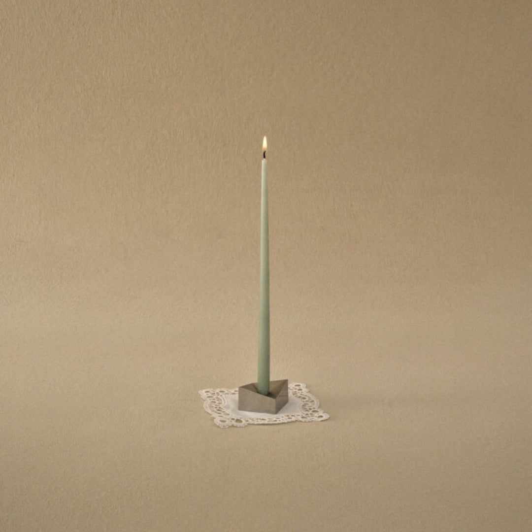 STOFF Nagel Taper Candle by Ester & Erik, Dusty Mint, Set of 6