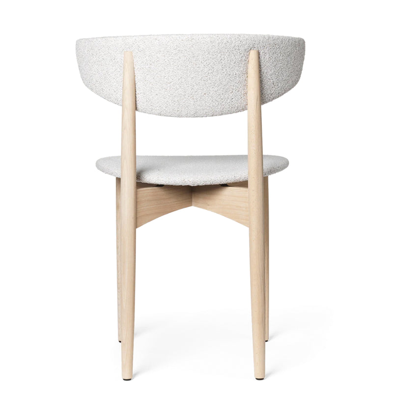 Herman Dining Chair - Upholstered Seat - Soft Bouclé - White Beech/Off-White