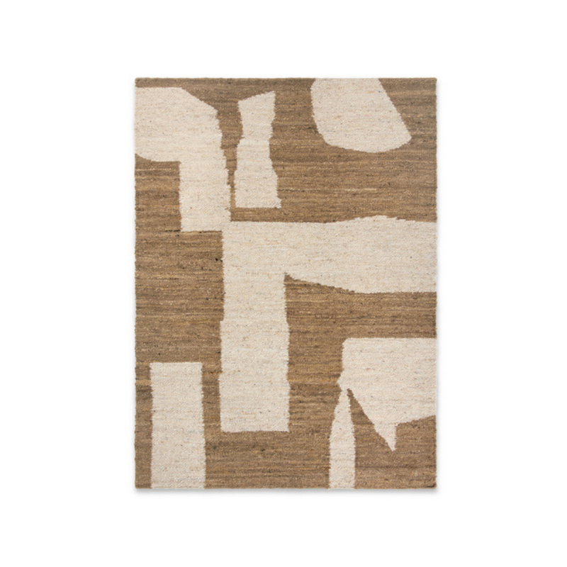 Piece Rug - Small - Off-White/Toffee