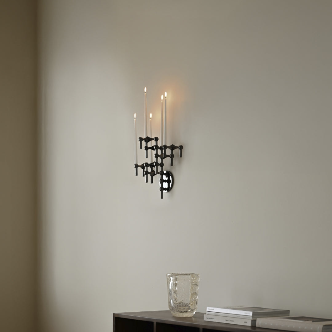 STOFF Nagel Wall Hanger, Black Chrome