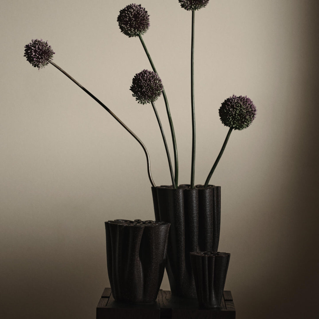 Ferm Living Dedali Vase - Dark Brown - Batten Home