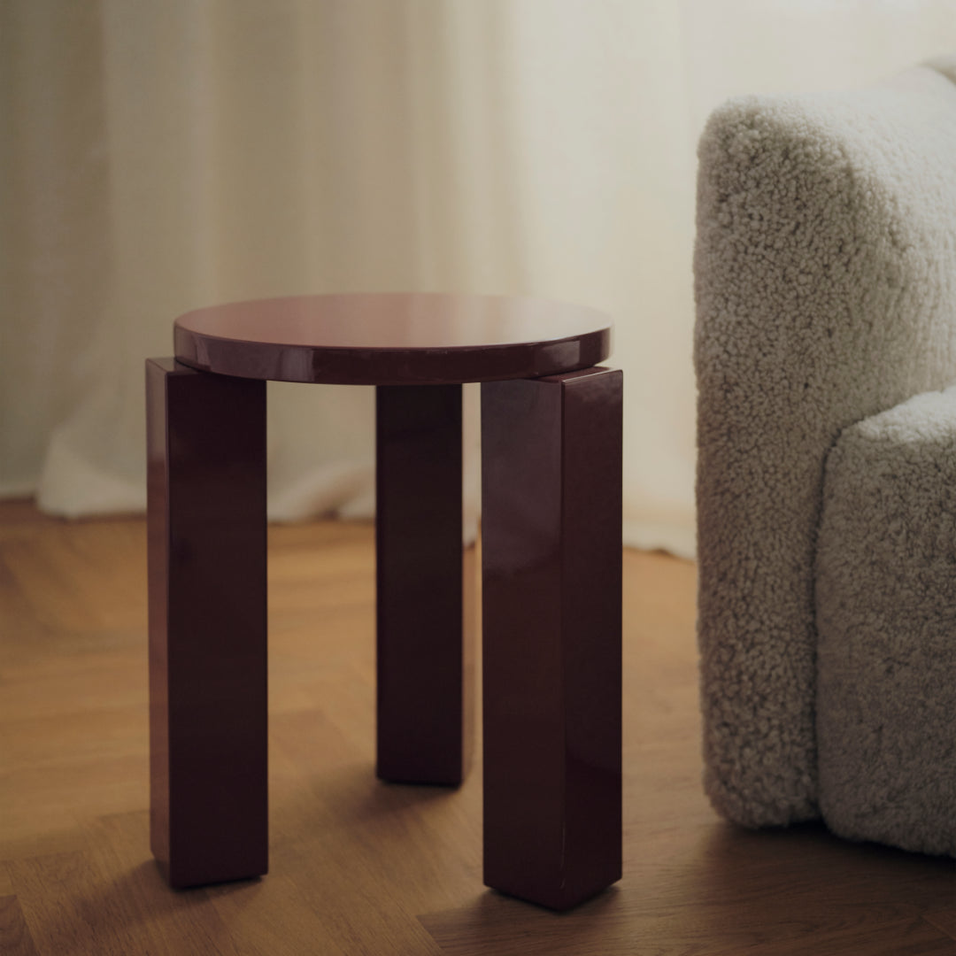 New Works Atlas Stool Round, Lacquered | Batten Home