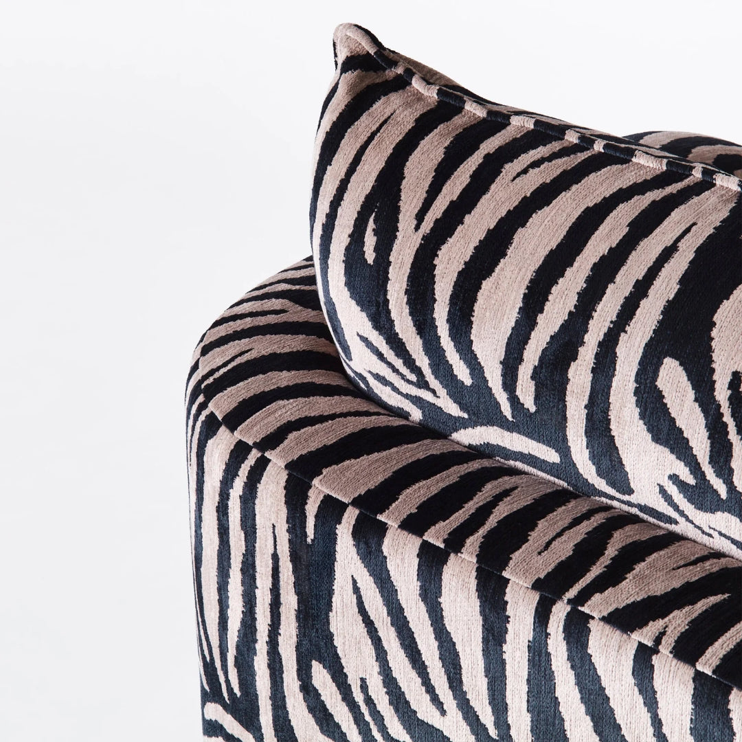 Miles Love Seat Zebra