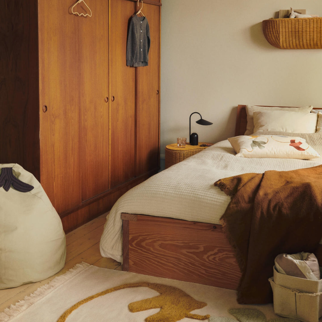 Swif Bird Embroidered Cushion - Rectangular