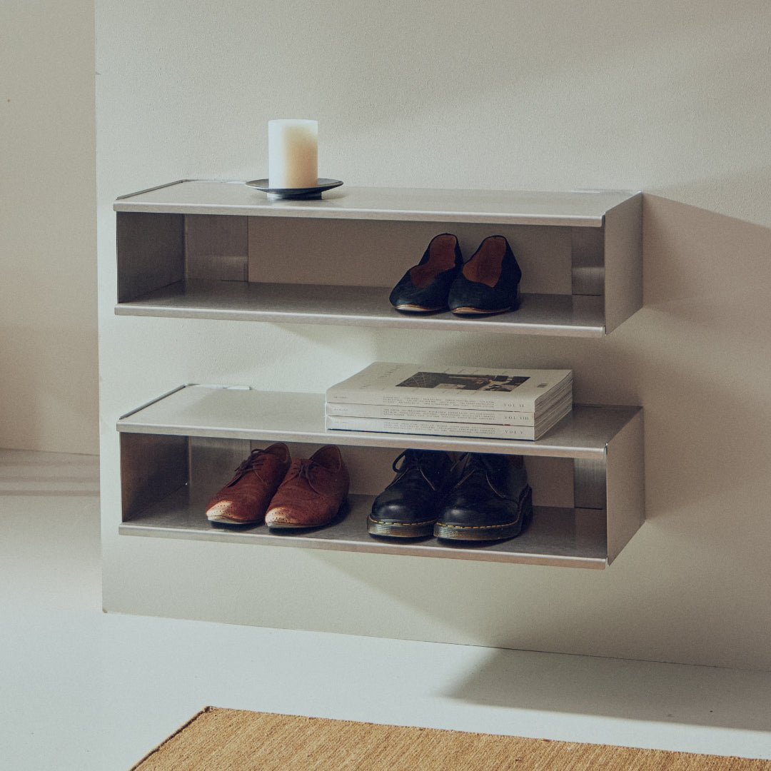 Form and Refine Taper Console & Shoe Rack - Batten Home