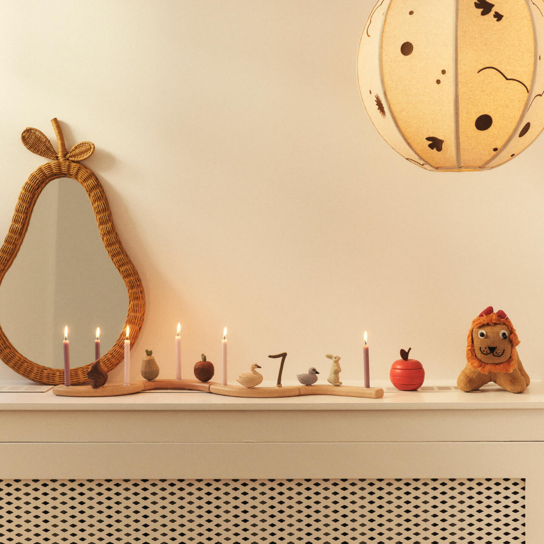 Ferm Living Pear Braided Mirror - Natural - Batten Home