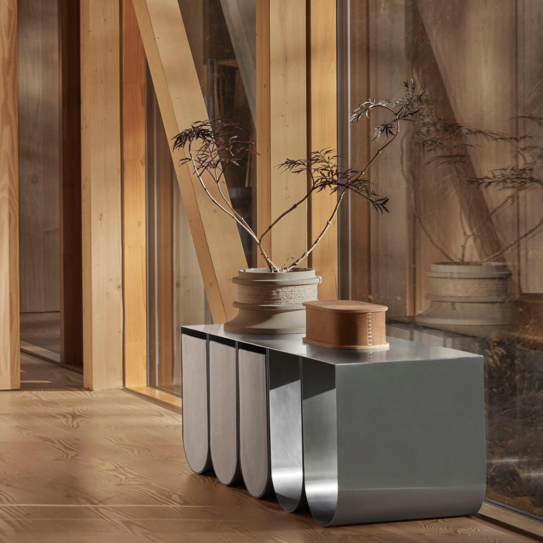 Kristina Dam Studio Stitched Leather Box - Batten Home
