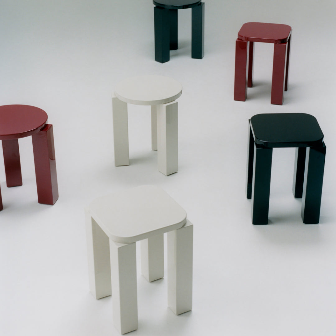 New Works Atlas Stool, Lacquered | Batten Home