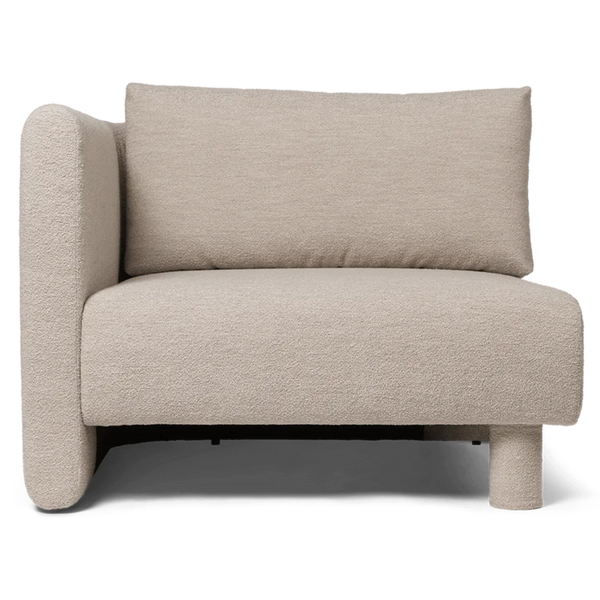 Dase Sofa Armrest Left Soft Bouclé - Natural