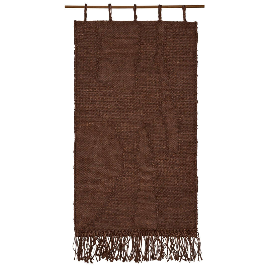Ferm Living Harvest Wall Rug - Dark Chocolate - Batten Home