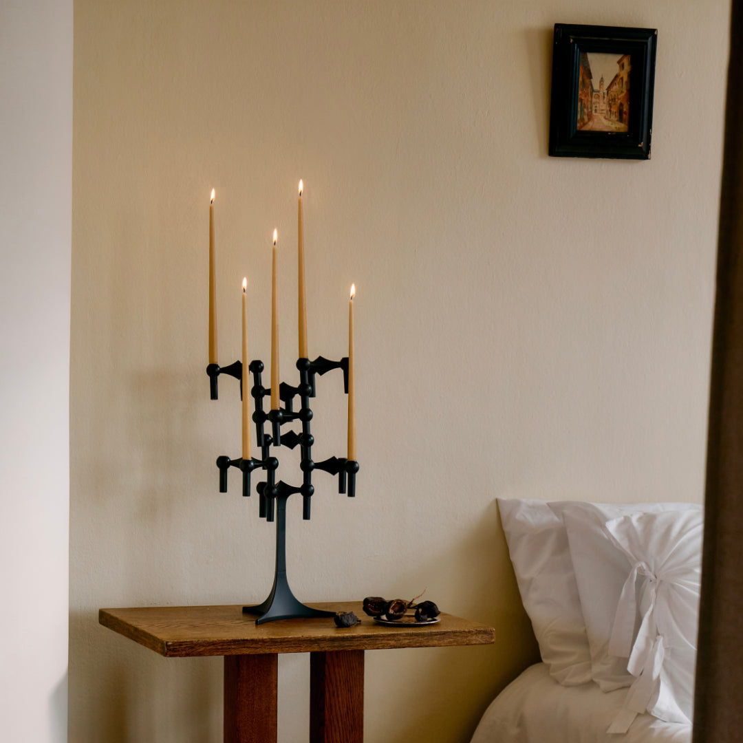 STOFF Nagel Candle Holder, Black - Batten Home