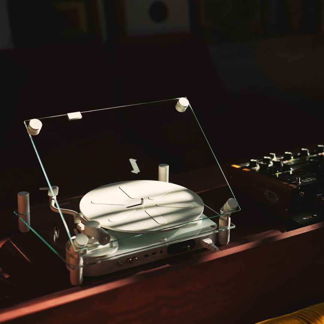 Transparent Turntable - White