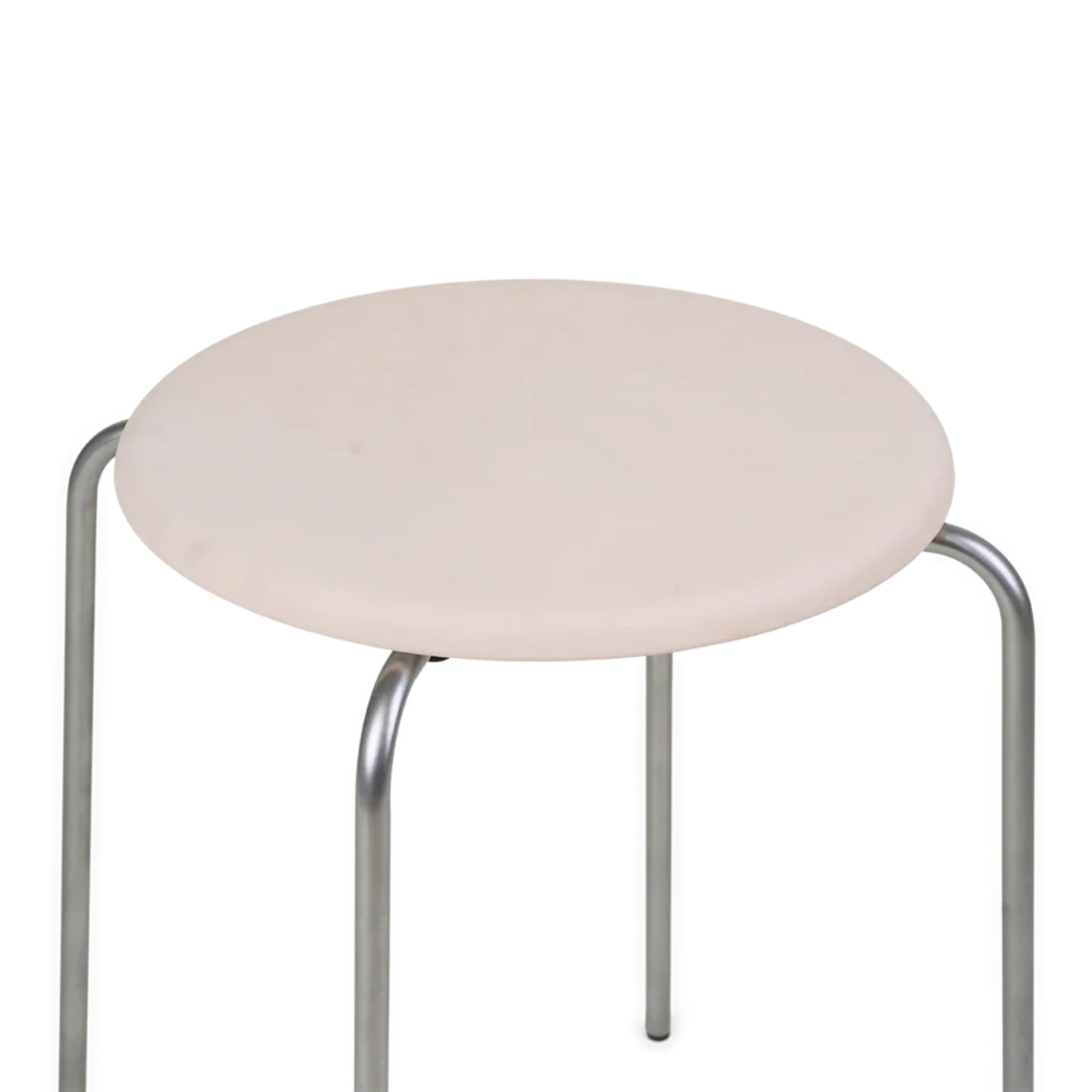 Petit Rond Stool - Leather Seat