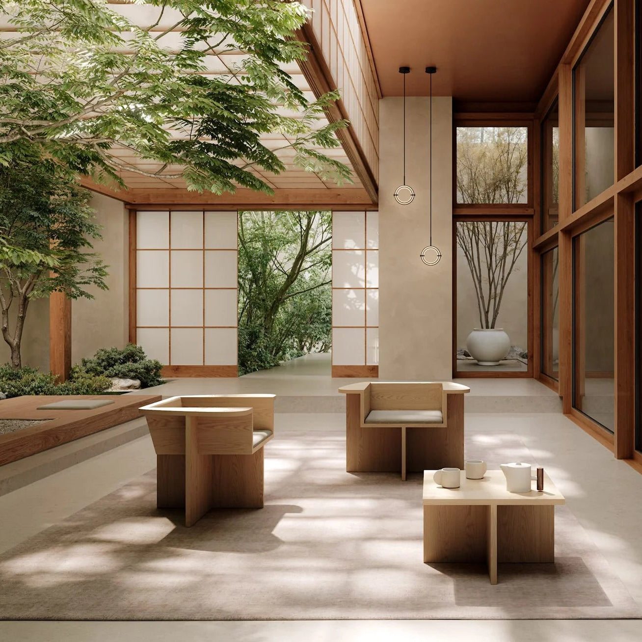 Brutus Coffee Table - Natural Oak