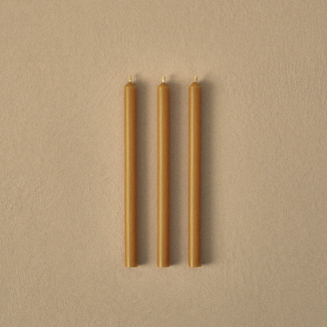 STOFF Nagel Candle, Camel, Set of 12