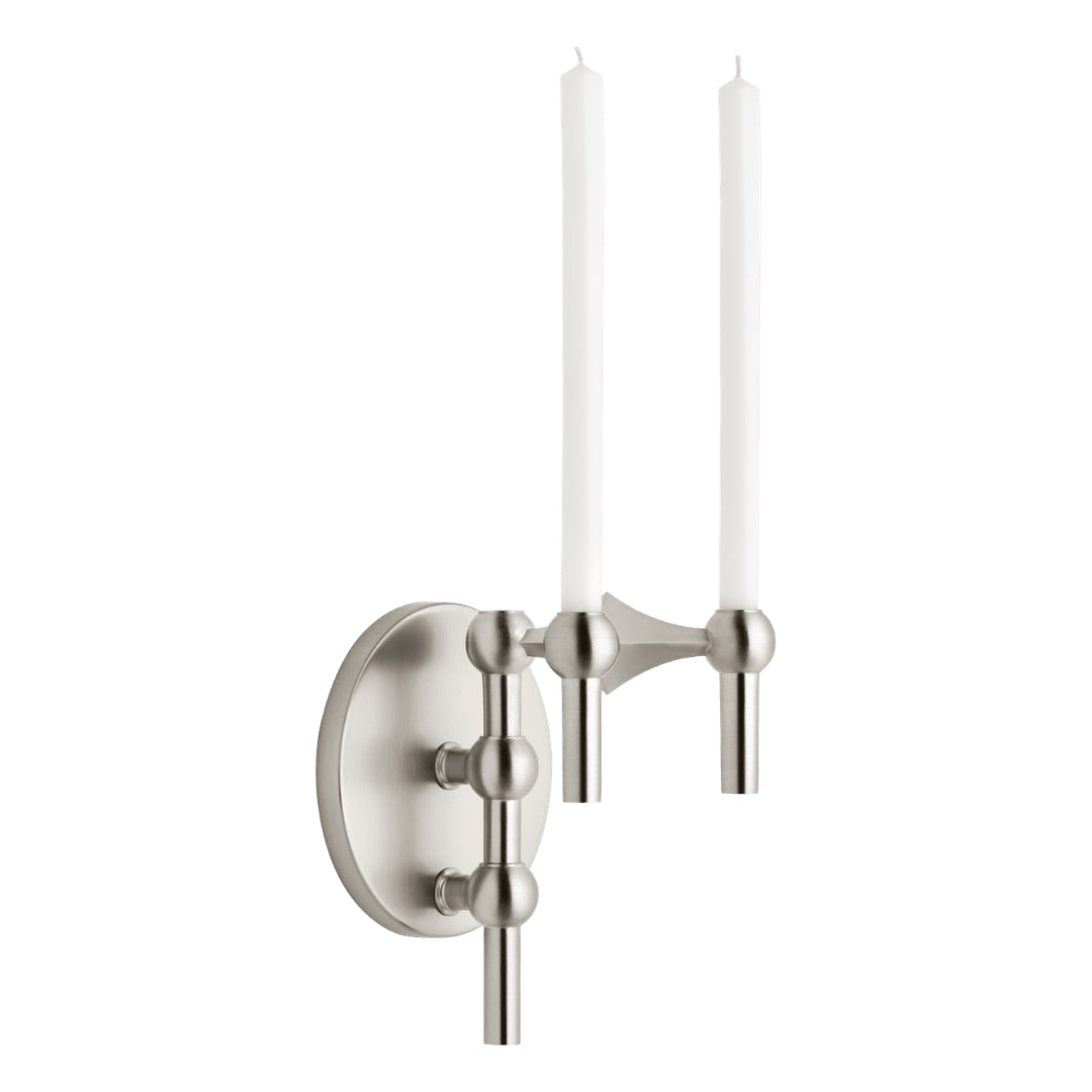 STOFF Nagel Wall Hanger, Brushed Chrome - Batten Home