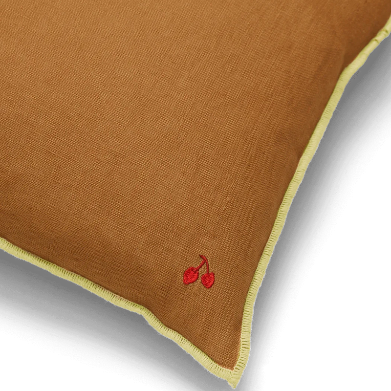 Contrast Linen Cushion