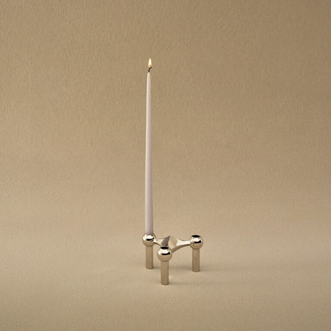 STOFF Nagel Taper Candle by Ester & Erik, Light Lavender, Set of 6