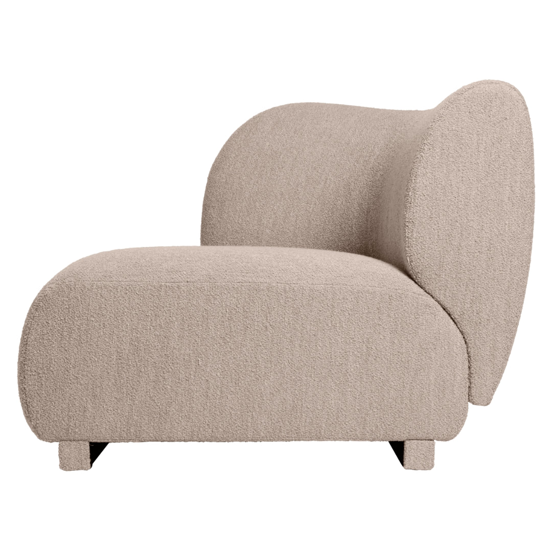 Rico Modular Sofa - Armrest Left - Soft Bouclé - Natural