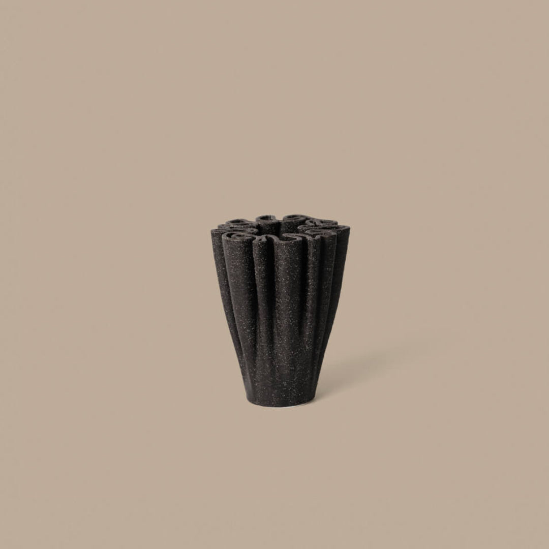 Ferm Living Dedali Vase - Small - Dark Brown - Batten Home