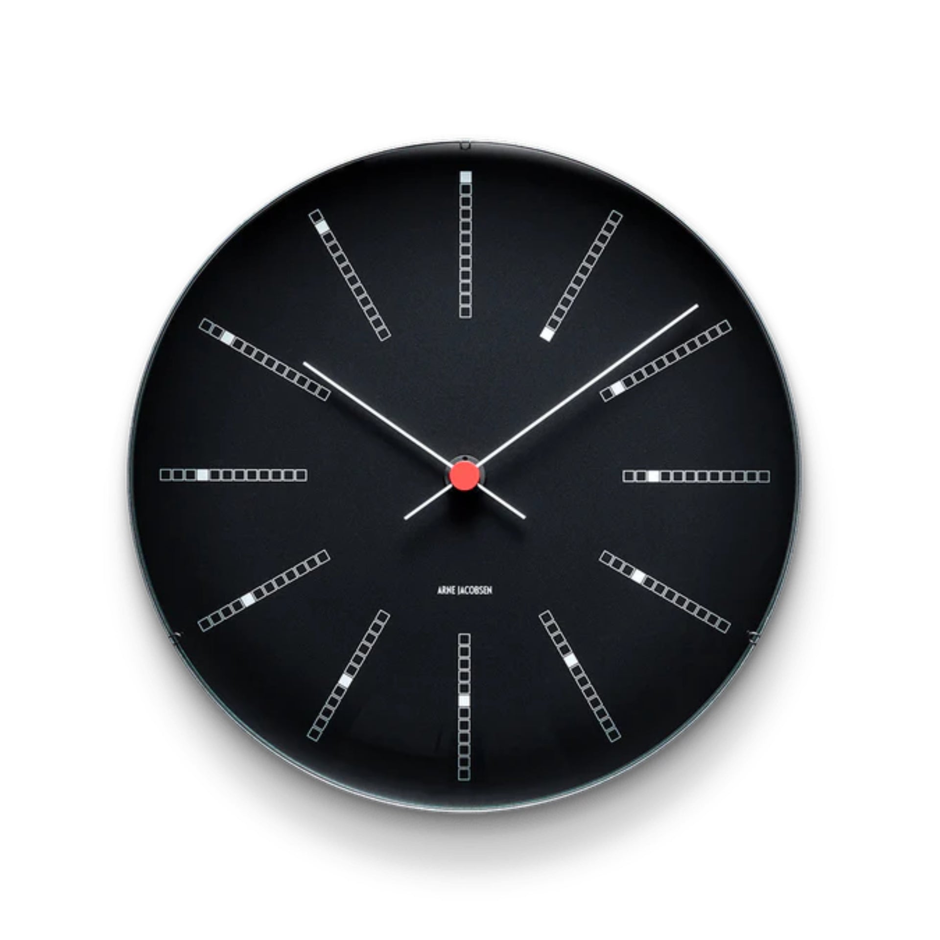 Arne Jacobsen Bankers Wall Clock Black - Batten Home Arne Jacobsen Bankers Wall Clock Black - Batten Home