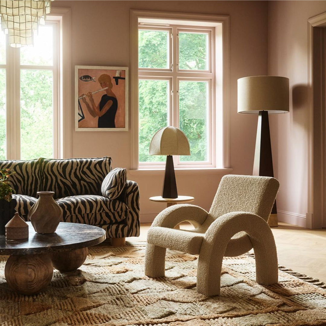 Arco Lounge Chair - Small - Boucle Beige