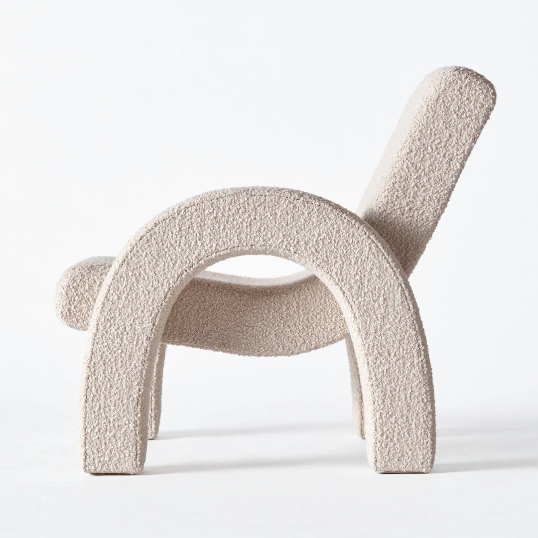 Arco Lounge Chair - Small - Boucle Beige
