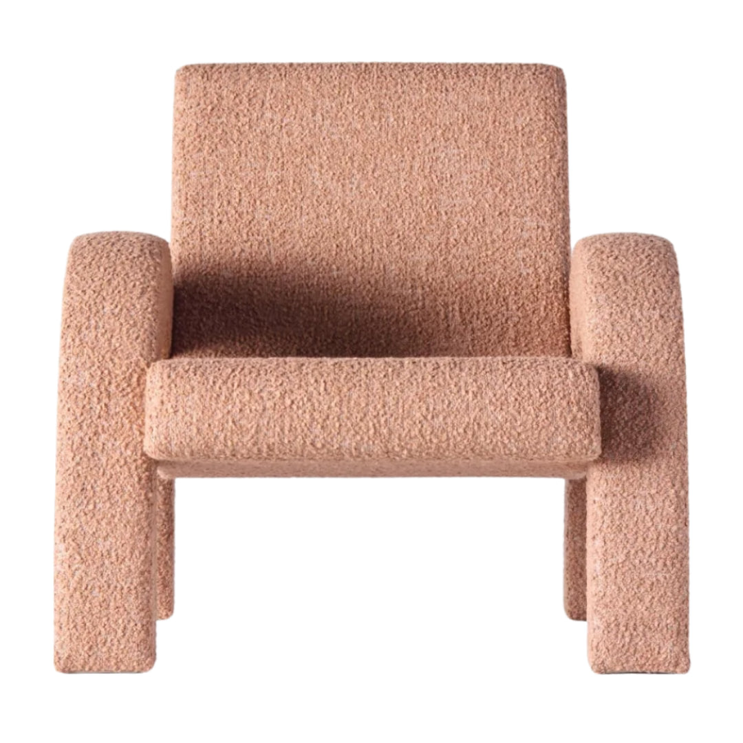 Arco Lounge Chair - Small - Boucle Pink