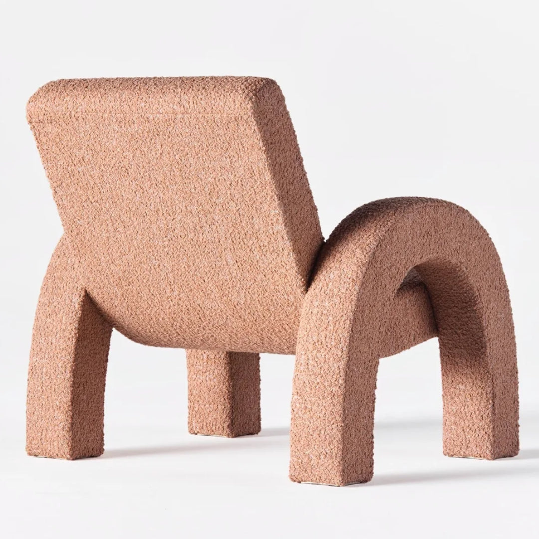 Arco Lounge Chair - Small - Boucle Pink