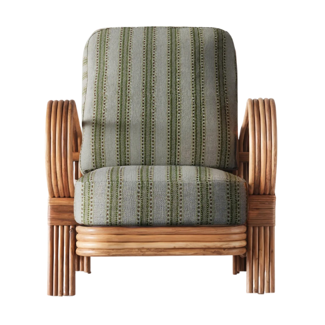 Bamboo Lounge Chair - Green