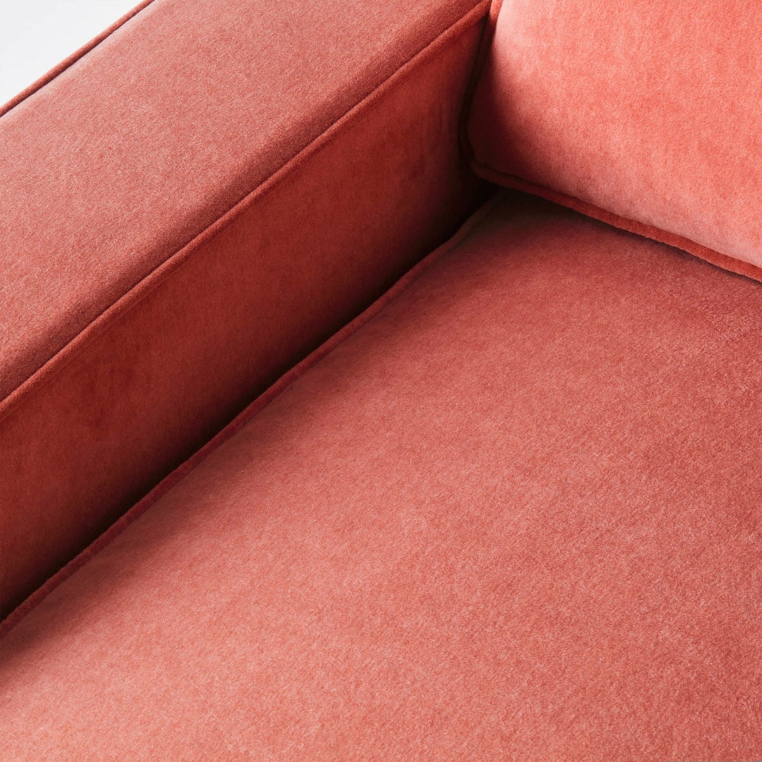 Lola Sofa - Velvet Vintage Pink