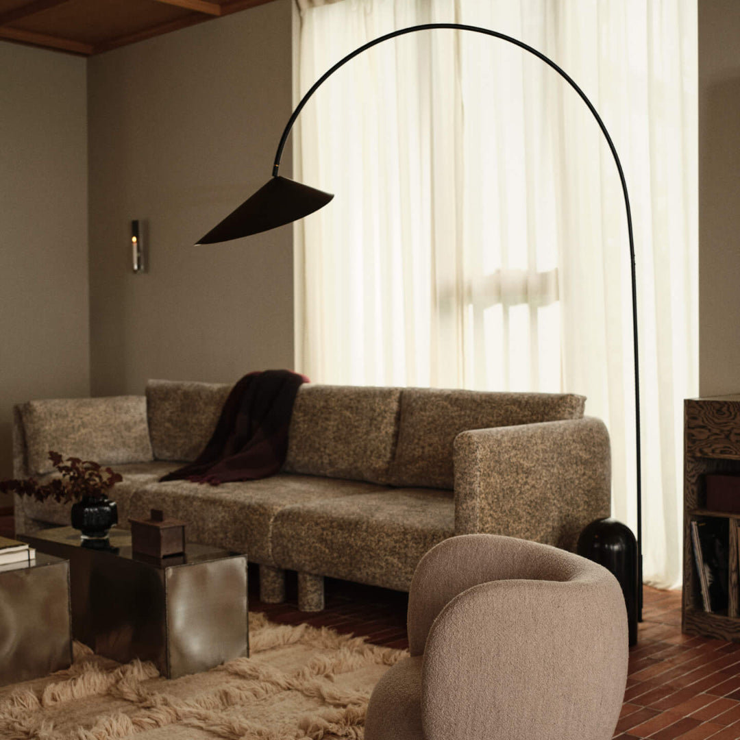 Ferm Living Arum Arched Floor Lamp - Batten Home