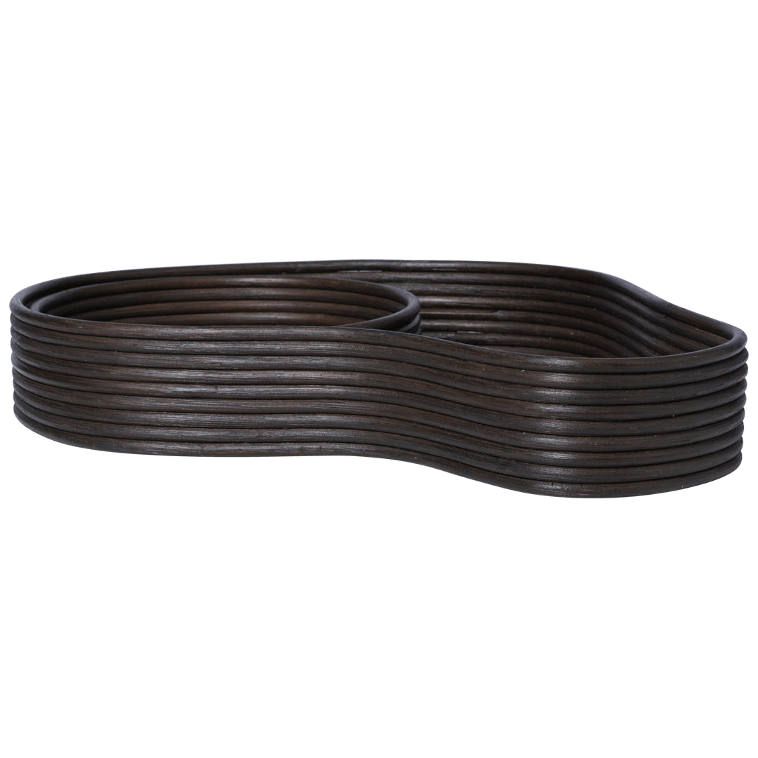 Isola Trays - Set of 2 - Dark Stained
