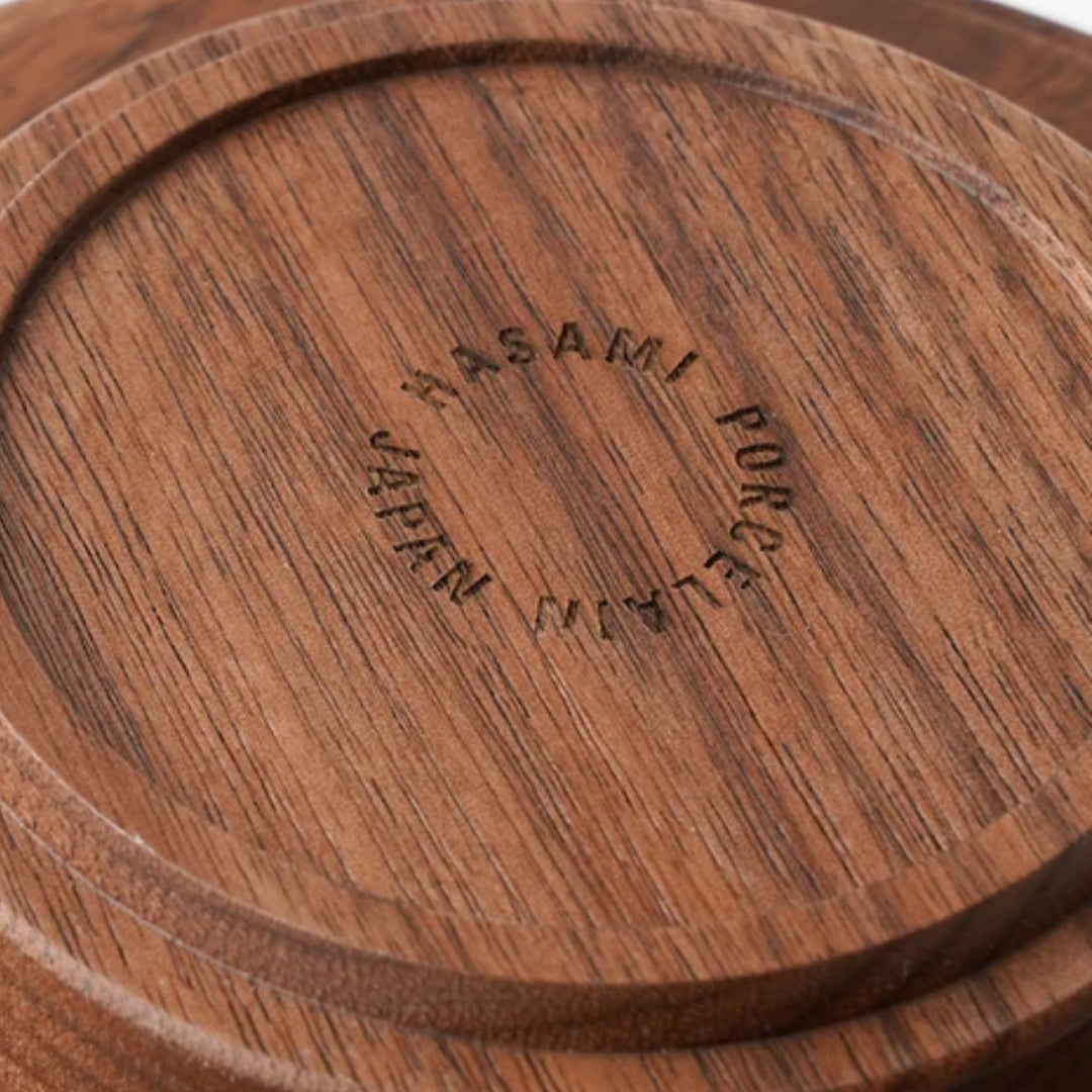 Hasami Porcelain Tray 185 - Walnut - Batten Home