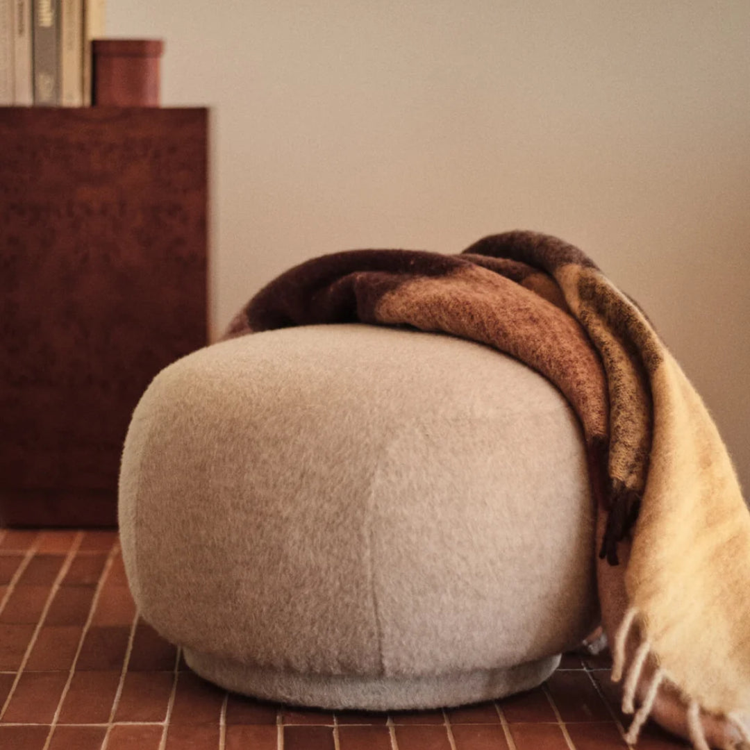 Ferm Living Rico Pouf - Soft Alpaca - Natural - Batten Home
