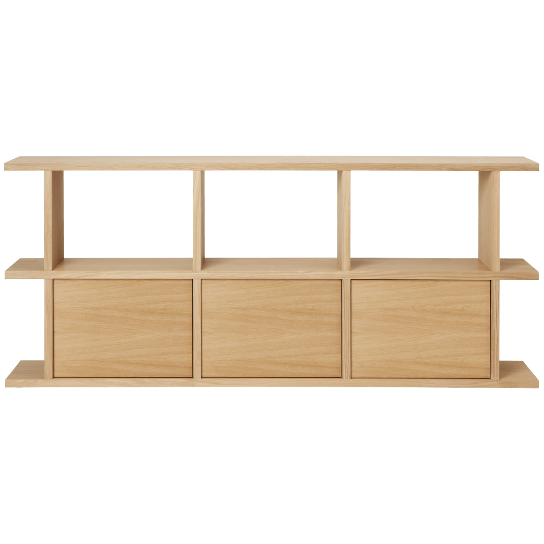 Ferm Living Kona Bookcase - 3x2 w/ 3 Cabinet Inserts - Batten Home