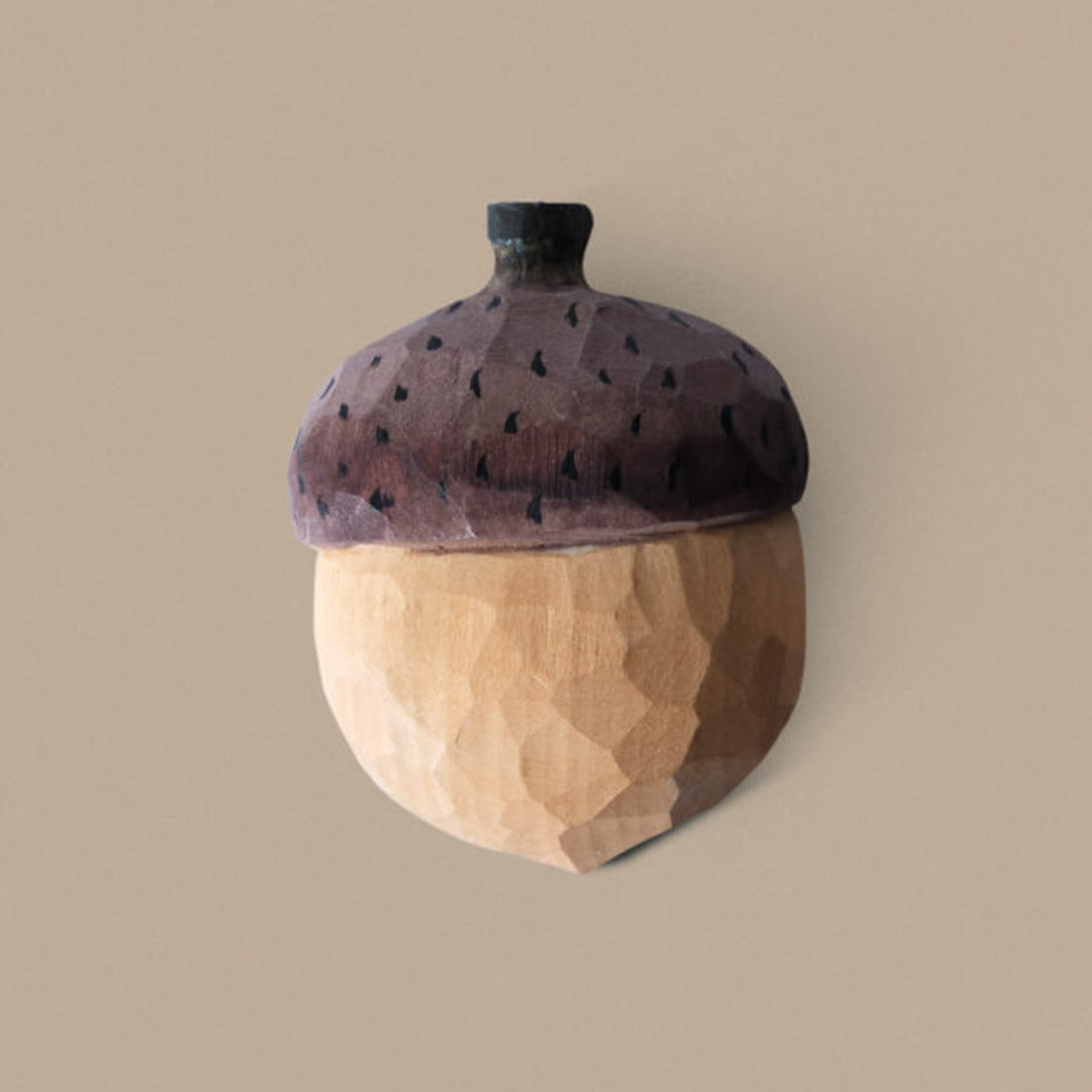 Ferm Living Acorn Hand-Carved Hook - Batten Home