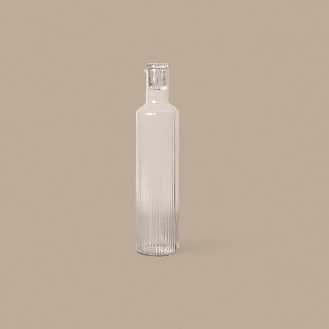 Ferm Living Ripple Oil Bottle - Clear - Batten Home