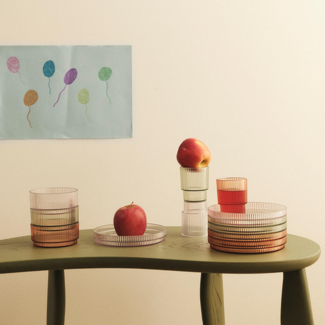 Ferm Living Ripple Kids Cups - Set of 2 - Blush - Batten Home