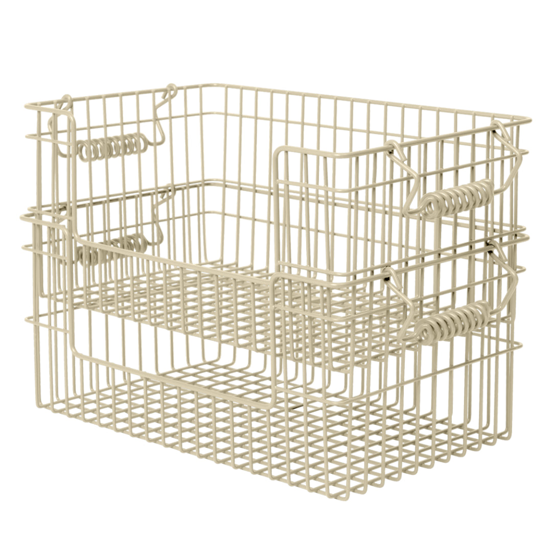 Ferm Living Cala Open Stackable Basket - Set of 2 - Batten Home