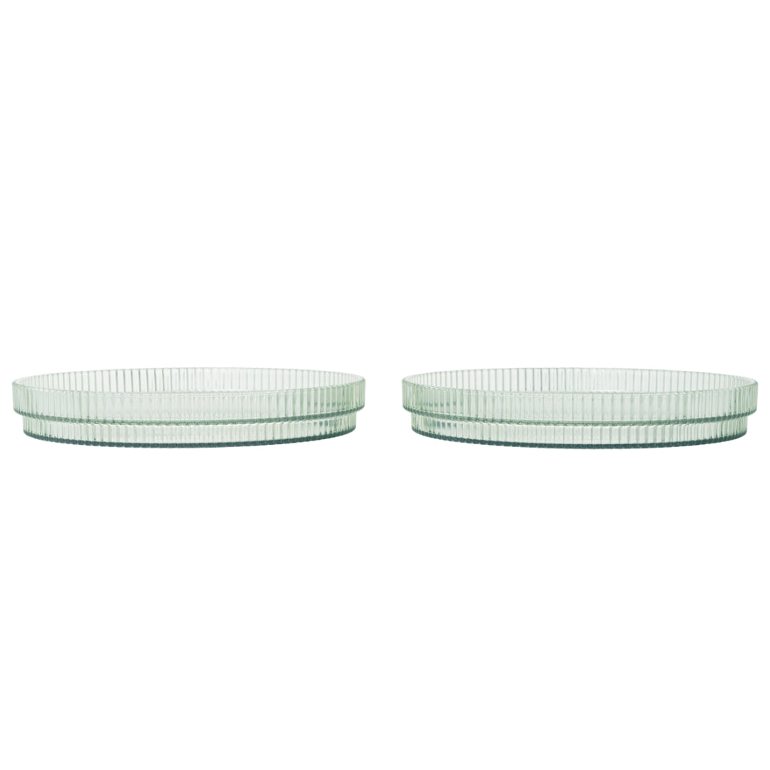 Ripple Kids Plates - Set of 2 - Tea Green