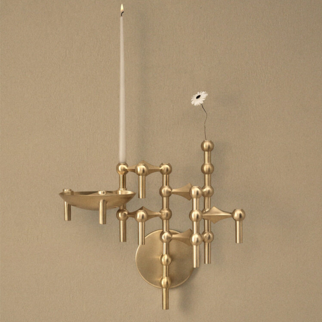 STOFF Nagel Wall Hanger, Brushed Brass - Batten Home