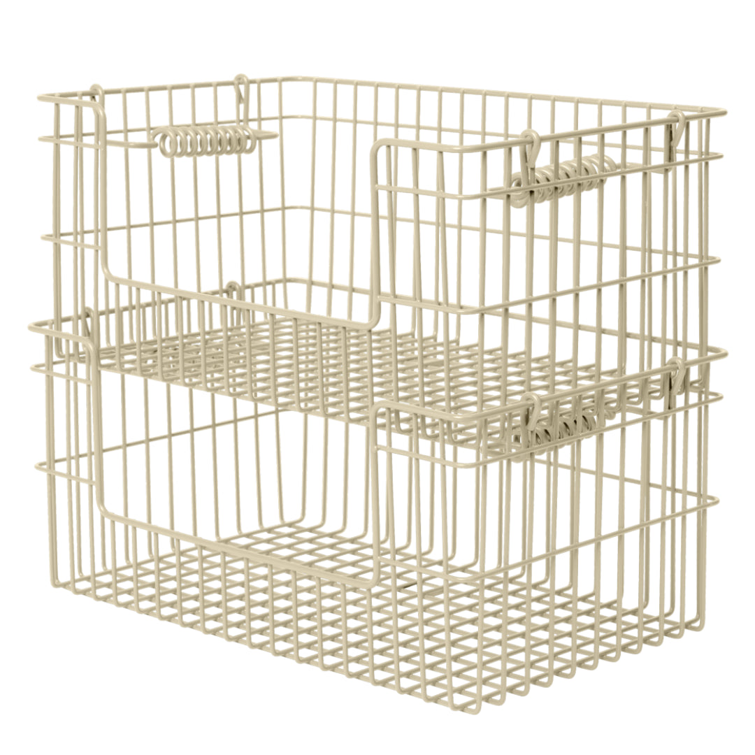 Ferm Living Cala Open Stackable Basket - Set of 2 - Batten Home