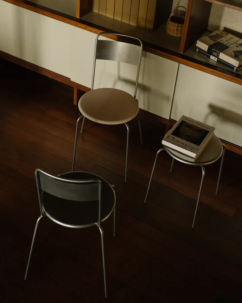 Petit Rond Chair - Leather Seat