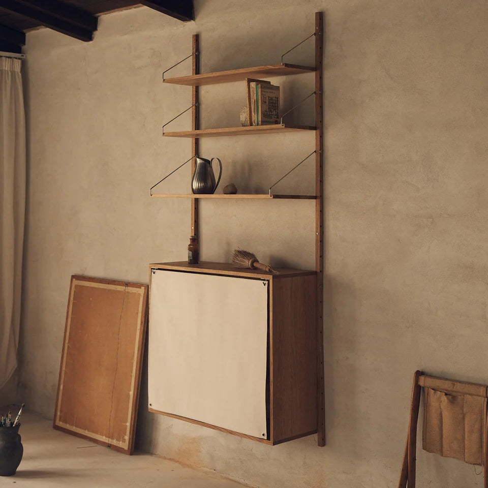 Shelf Library Canvas Cabinet Section - Batten Home