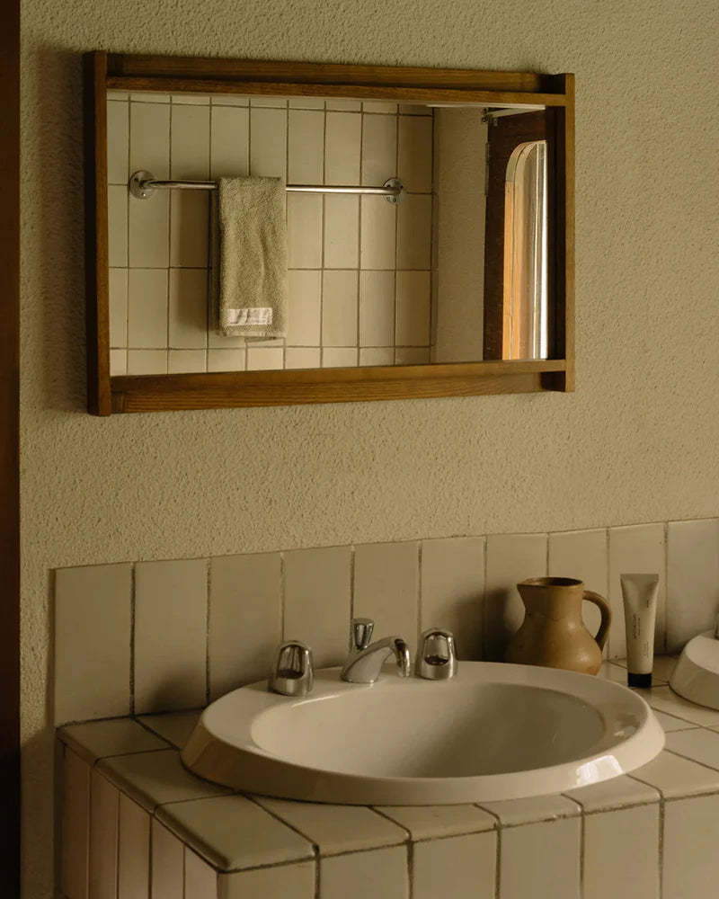 Symmetry Mirror - Honey Ash Wood