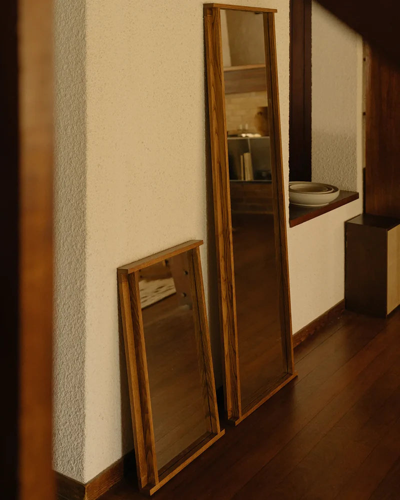 Symmetry Mirror - Honey Ash Wood