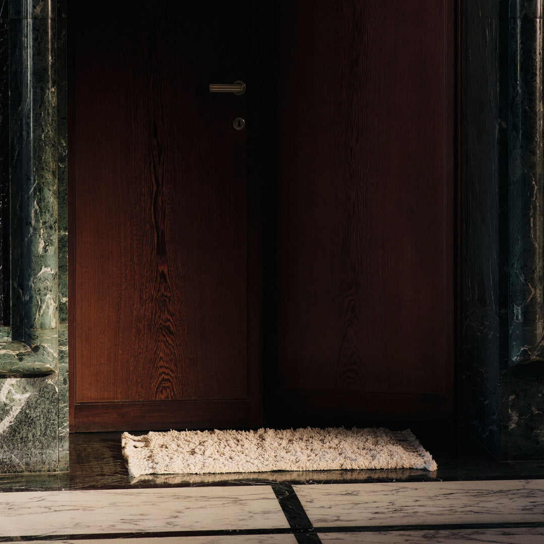 Amass Long Pile Mat - Off-White